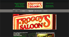 Desktop Screenshot of froggys-saloon.com